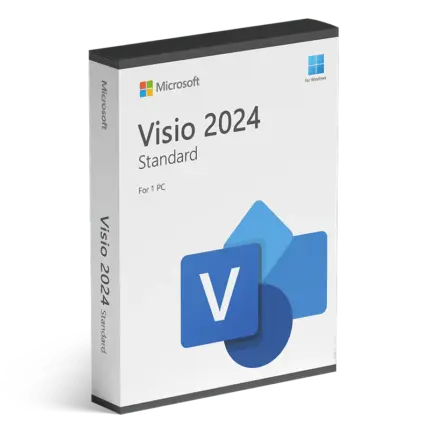Visio Standard 2024 – Binds to MS Account